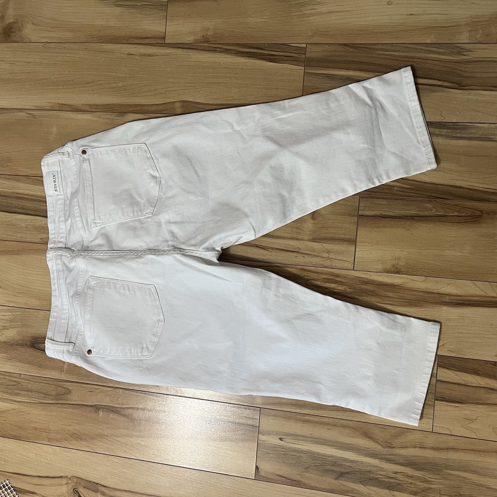 Judy Blue Women's White Skinny Fit Capri Jeans Sz 15/32 High Rise Stretch Denim - Picture 8 of 8